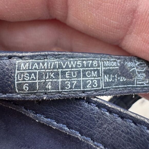 Vionic Rest MIAMI Blue Thong Slingback Sandal Metallic Detail Size 6 Orthaheel - Picture 7 of 7